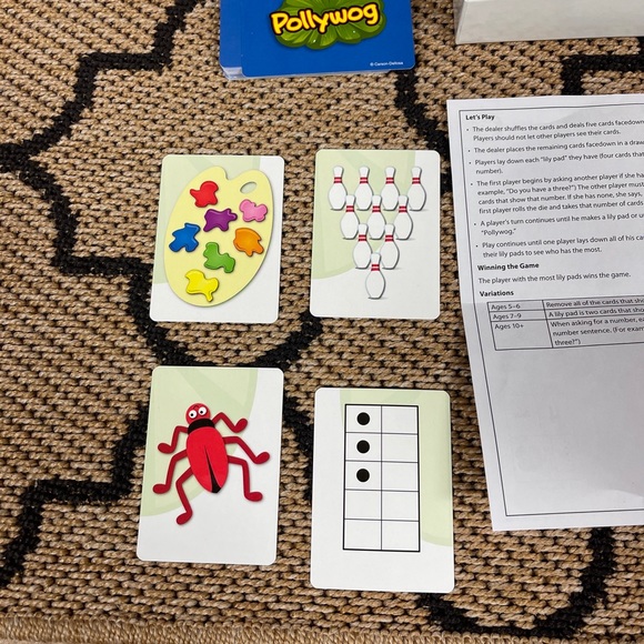 Pollywog Preschool Numbers Matching Card Game Child Development Dice Multiplayer - Picture 7 of 11